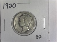 1920 Mercury Dime