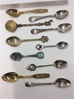 10 Assorted Collector Spoons