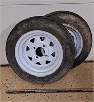 Pair of Trailer Tires-See Pics For Details