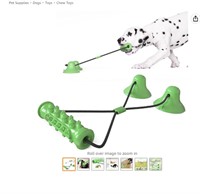 Suction Cup Dog Chew Toy, Casee Toothbrush Bone