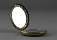 Chinese Silver Cosmetic Box with Mirror