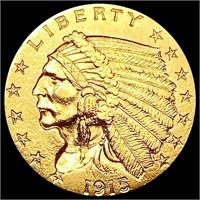 1915 $2.50 Gold Quarter Eagle CLOSELY