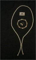 Pearl Look Necklace;earrings; Bracelet