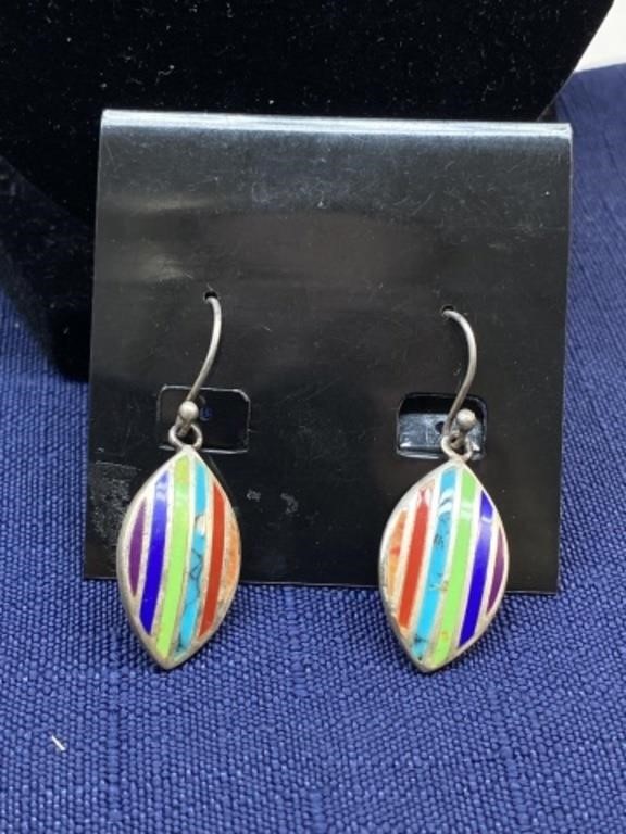 Sterling silver Rainbow earrings