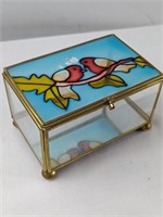 STAINED GLASS TRINKET BOX