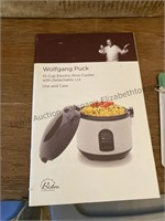Wolfgang puck 10 cup electric rice cooker open