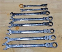 Gear wrench swivel ratchet wrenches
Metric