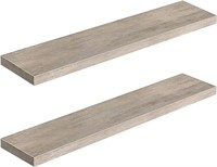 HOOBRO Floating Shelves, Wall Shelf Set of 2, Hang