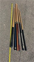 Pool cue lot. All as is.