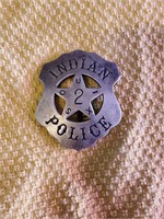 Sioux Indian Police Badge