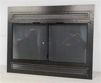 Fireplace glass door and screen with vents. New.