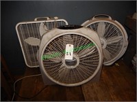 (3) Box Fans in Group