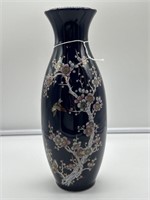 Dark Blue Vase. Made in Japan.