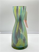 Blown glass vase. Multicolored. 
Refbooth83