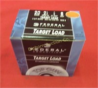 (J) Ammo: Federal 20 Gauge 2 1/2"