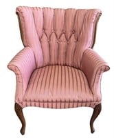 Vintage Mauve Upholstered Armchair
