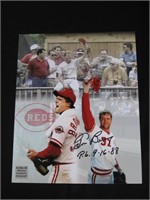 TOM BROWNING SIGNED 8X10 PHOTO REDS COA