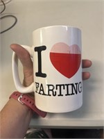 I love farting, butt crack mug