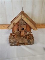 Handmade wood bird house