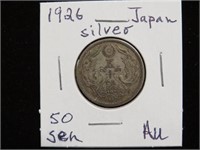 1926 JAPAN SILVER 50 SEN