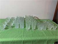 40 Fostoria American Clear Glasses