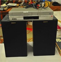 Sony Speakers and Toshiba VHS/DVD Player