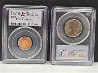 PCGS Quarter 2010 P & 2007 1c