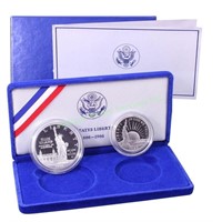 1986 Statue of Liberty  2 coin Proof Set