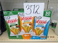 30 bags Veggie straws 1 oz bags