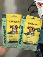 2 PACKS CHIPPIN DOG TREATS