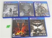 Qty of 5 PS4 Games