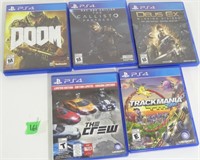 Qty of 5 PS4 Games