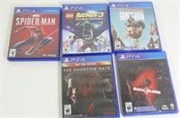 Qty of 5 PS4 Games