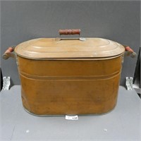 Early Copper Wash Boiler w/ Lid