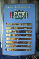 PET Ice Cream Sign