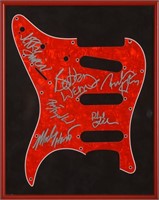 Signed Red Guitar Plate