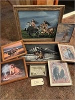 Framed Native American / Indian Pictures