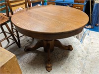 Antique Claw-Footed Dining Table
