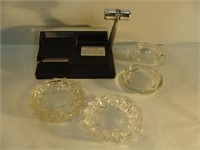 Cigarette Roller and Ash Trays