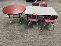 2 Kids Tables & 4 Chairs-Room 140