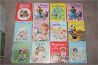 (12) Vtg Little Golden Books w/ Quints the Cleanup