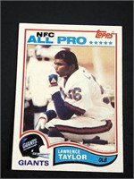 1982 Topps Lawrence Taylor Rookie Card HOF 'er