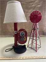 International Harvester Windmill & Lamp