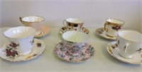 6 Cups & Saucers Including One Shelly