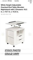 night stand w/swivel top adjustable height