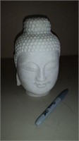 Carved Stone Head Asian
