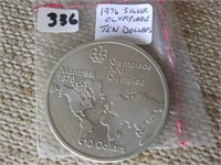 1976 Montreal Olympiade  Silver Ten Dollar Coin
