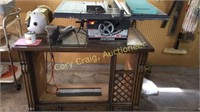 Homemade Work bench with Craftsman 8" table saw,