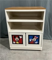 Mickey & Minne Mouse rolling cabinet