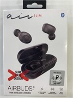 New Air Slim Black Wireless Earbuds